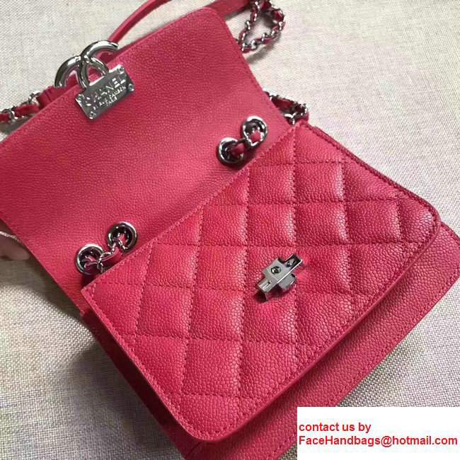 Chanel Clemence CalfskinFlap Bag A98646 Red 2017 - Click Image to Close