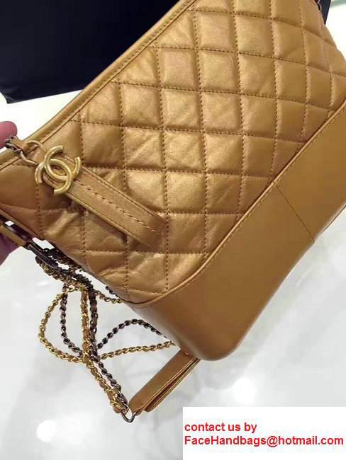 Chanel Gabrielle Medium Hobo Bag A91810 Metal Gold 2017 - Click Image to Close