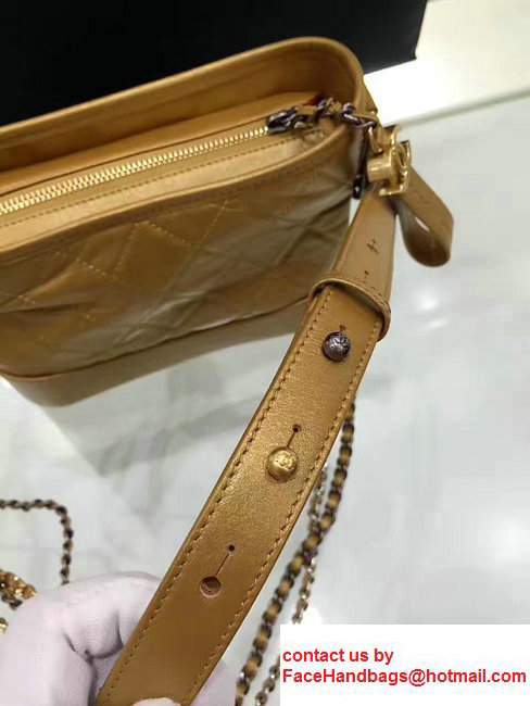 Chanel Gabrielle Small Hobo Bag A91810 Metal Gold 2017 - Click Image to Close