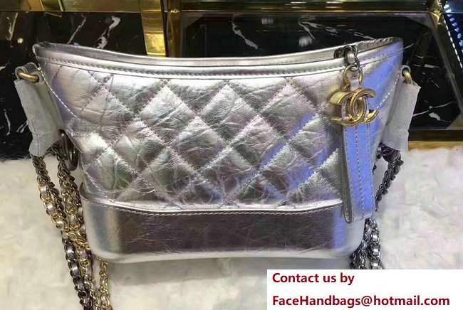 Chanel Gabrielle Small Hobo Bag A91810 Sliver 2017 - Click Image to Close