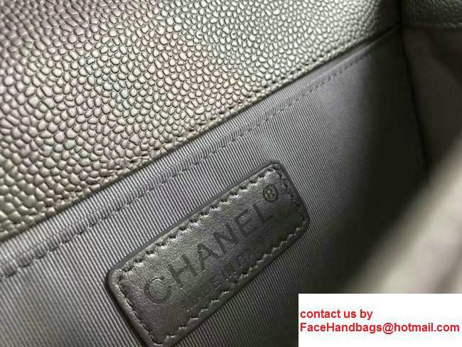 Chanel Medium Boy Flap Shoulder Bag in Lambskin Leather New Color Sliver