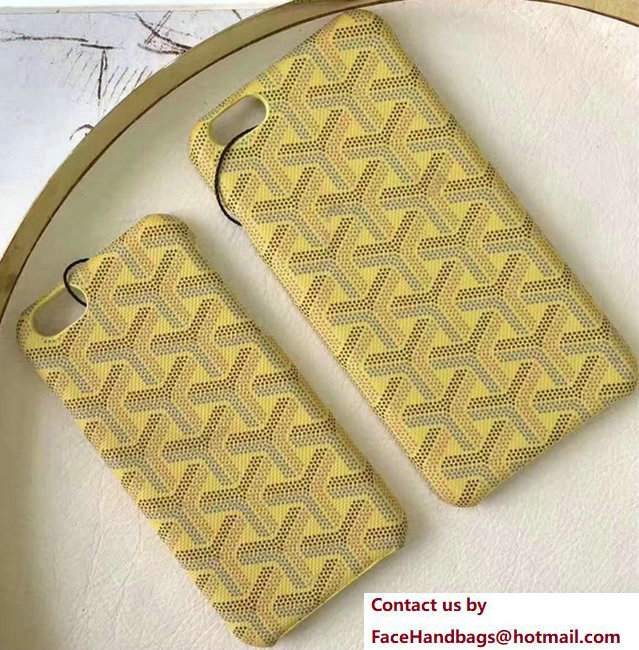 Goyard Iphone Cover Case Yellow