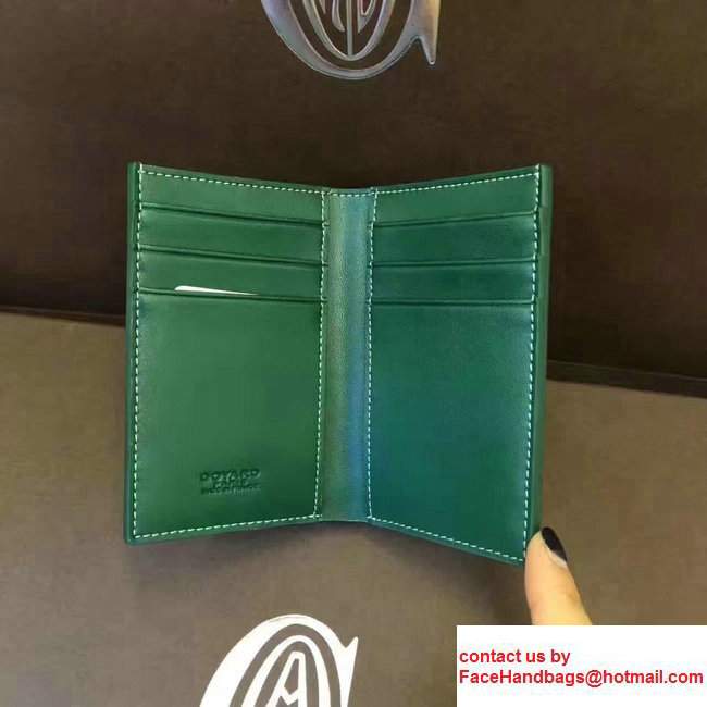 Goyard Leather Card Cover Wallet Green 2017 - Click Image to Close