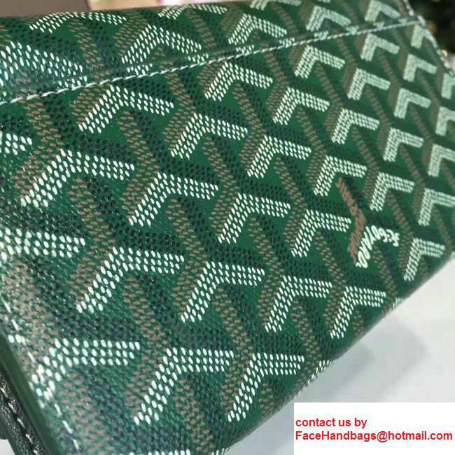 Goyard Long Flap Wallet Green - Click Image to Close