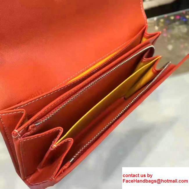 Goyard Long Flap Wallet Orange