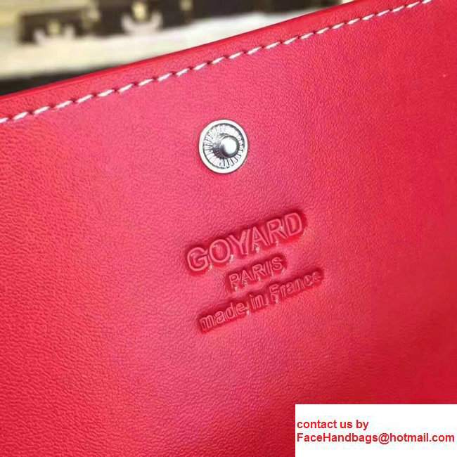 Goyard Long Flap Wallet Red