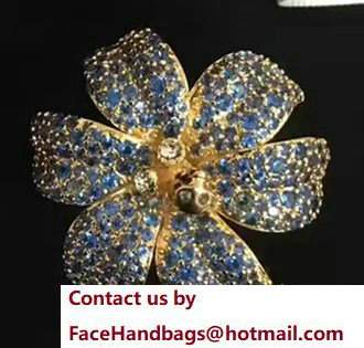 Gucci Lily Flower With Petals Skull Detail Ring 434424 2017 - Click Image to Close