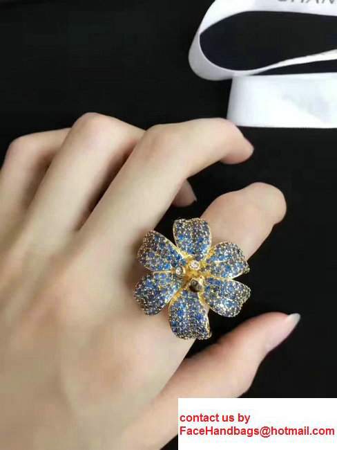 Gucci Lily Flower With Petals Skull Detail Ring 434424 2017