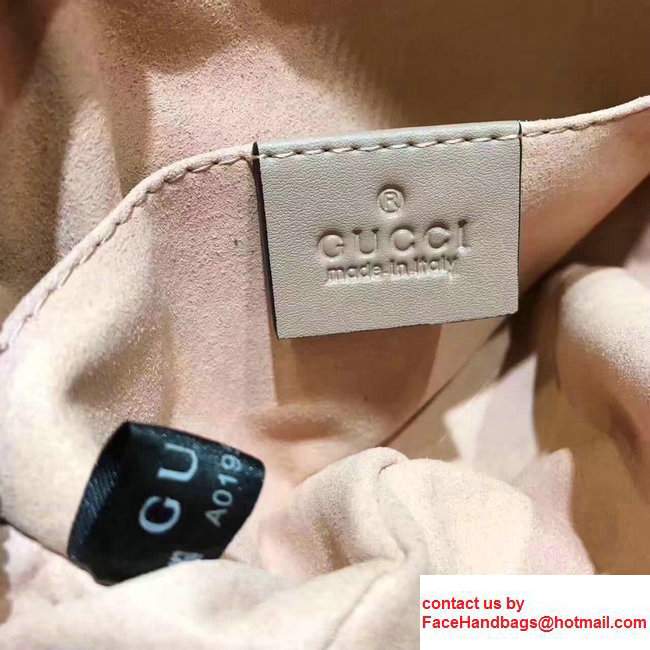 Guuci GG Marmont Matelasse Leather Belt Bag 476437 Nude Pink 2017