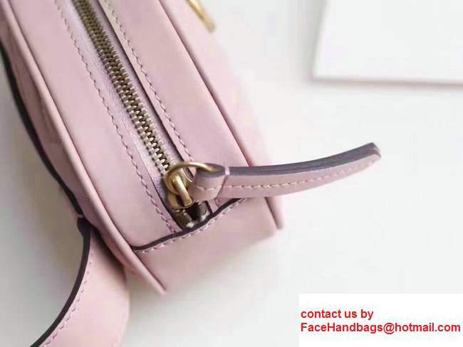 Guuci GG Marmont Matelasse Leather Belt Bag 476437 Pink 2017