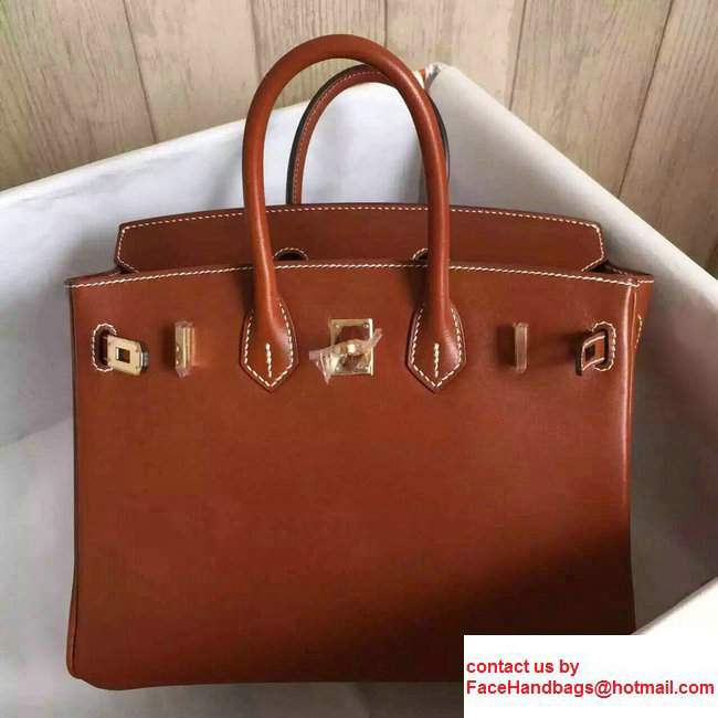 Hermes Birkin 30/35 Bag in Original Box Leather Bag Camel - Click Image to Close