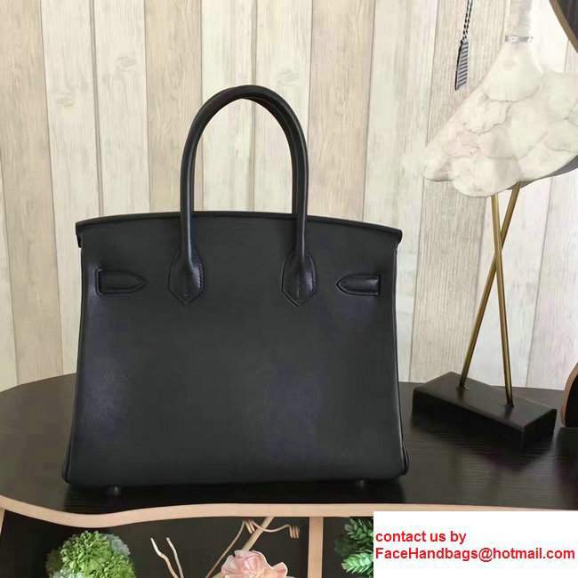 Hermes Birkin 30/35 Bag in Original Swift Leather Bag Black