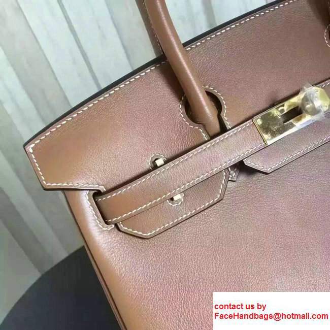 Hermes Birkin 30/35 Bag in Original Swift Leather Bag Brown