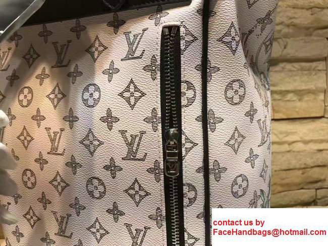 Louis Vuitton Animal Print Steamer Backpack M43296 White 2017