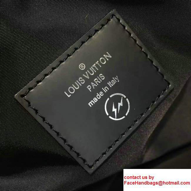Louis Vuitton Cabas Light Drawstring Opening Letter Print Tote M43415 Black 2017