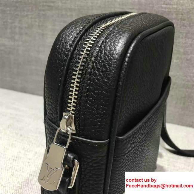 Louis Vuitton Clemence Leather Supreme MM Cross Body Men's Shoulder Bag Black