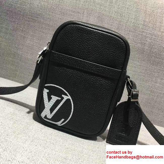 Louis Vuitton Clemence Leather Supreme PM Cross Body Men's Shoulder Bag Black