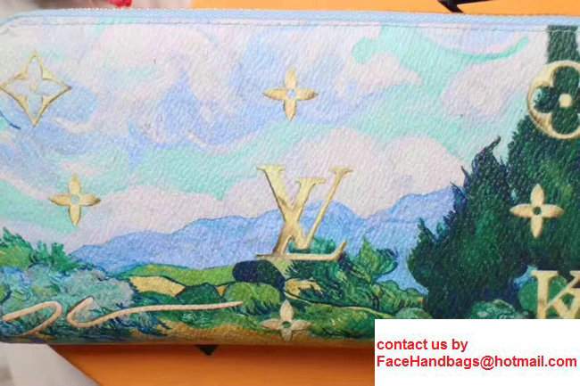Louis Vuitton Cowhide Leather Masters Vongogh Zippy Wallet M64607 2017 - Click Image to Close