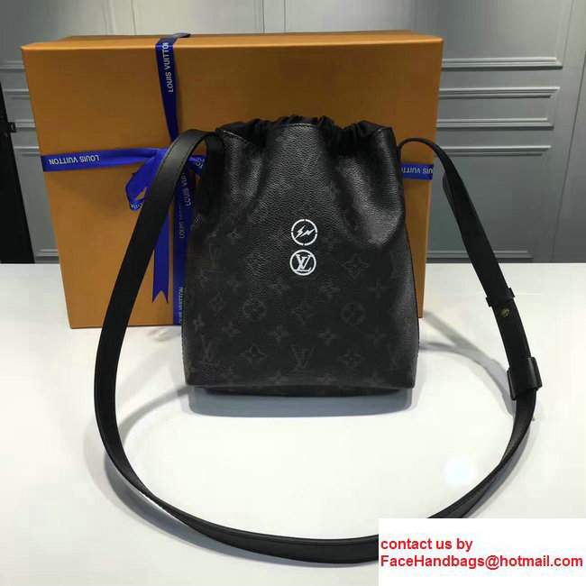 Louis Vuitton Cowhide Leather Monogram Elipse Coated Canvas Nano Bag M43418 2017