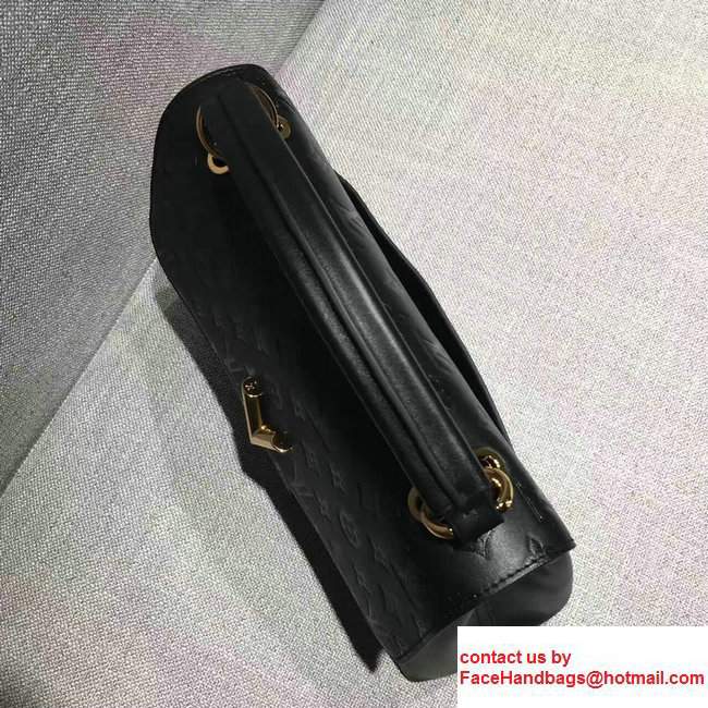 Louis Vuitton Cowhide Leather Monogram Empreinte Very One Handle M42904 Black 2017 - Click Image to Close