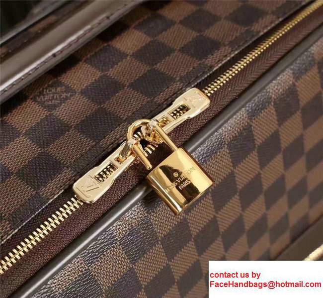 Louis Vuitton Damier Ebene Canvas With Front Zip Pockets Travel Luggage - Click Image to Close