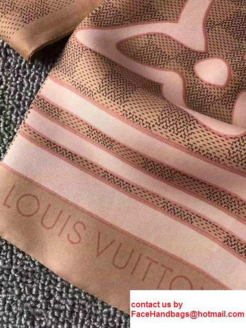 Louis Vuitton Damier Ebene Monogram Print Scarf 2017 - Click Image to Close