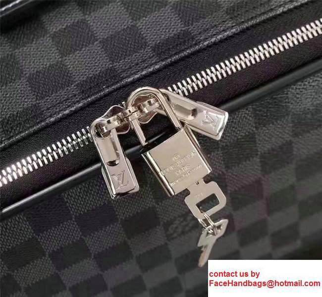 Louis Vuitton Damier Graphite Canvas With Front Zip Pockets Travel Luggage - Click Image to Close