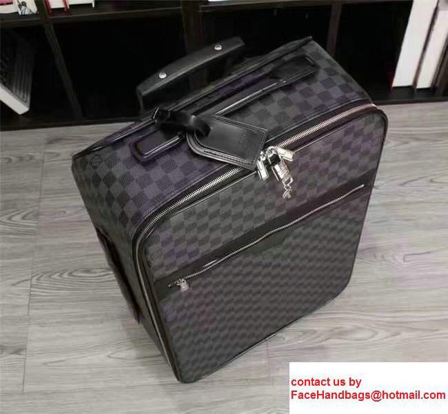Louis Vuitton Damier Graphite Canvas With Front Zip Pockets Travel Luggage