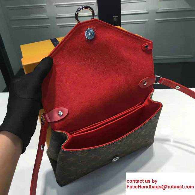 Louis Vuitton Epi Leather/Monogram Canvas Saint Michel Shoulder Bag M44031 Red2017