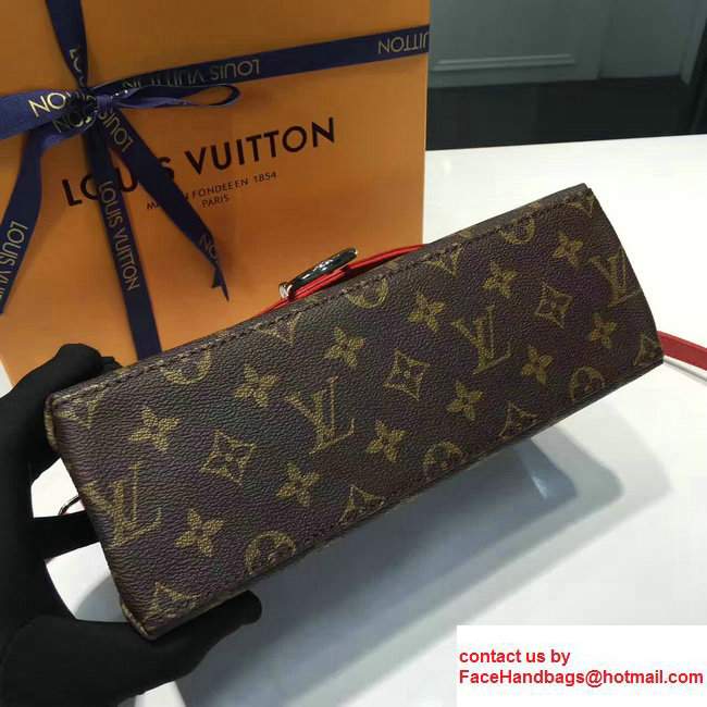Louis Vuitton Epi Leather/Monogram Canvas Saint Michel Shoulder Bag M44031 Red2017
