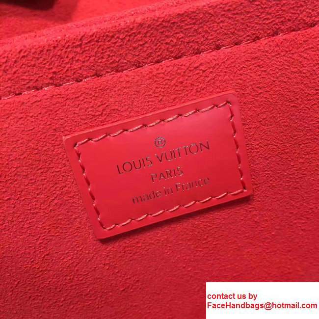 Louis Vuitton Epi Leather/Monogram Canvas Saint Michel Shoulder Bag M44031 Red2017 - Click Image to Close