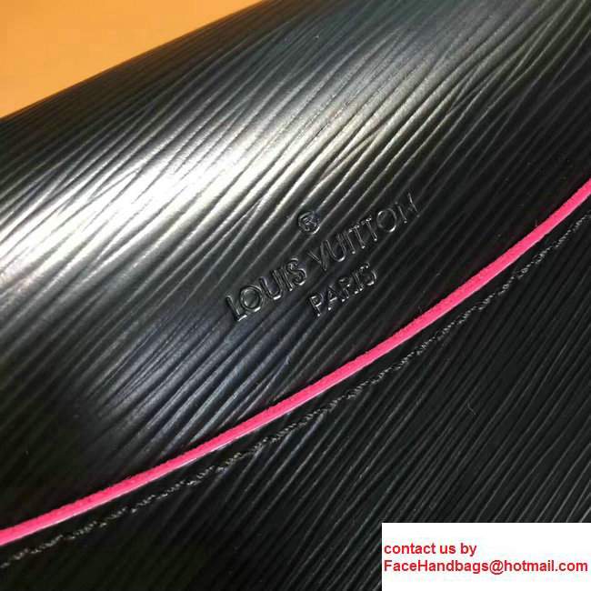 Louis Vuitton Epi Leather Saint Cloud Handbag M54155 Black/Pink 2017 - Click Image to Close