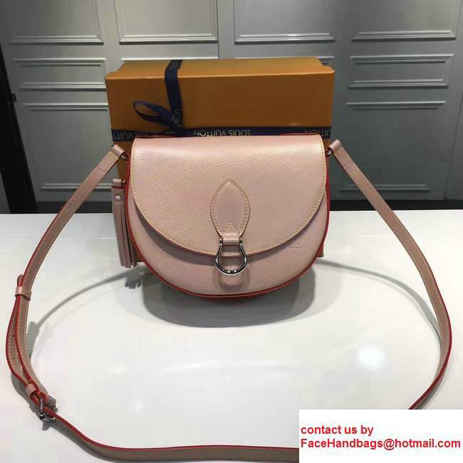 Louis Vuitton Epi Leather Saint Cloud Handbag M54155 Rose 2017 - Click Image to Close