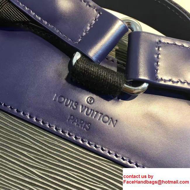 Louis Vuitton Epi Leather Supreme Christopher PM Backpack M50159 Black/Blue - Click Image to Close