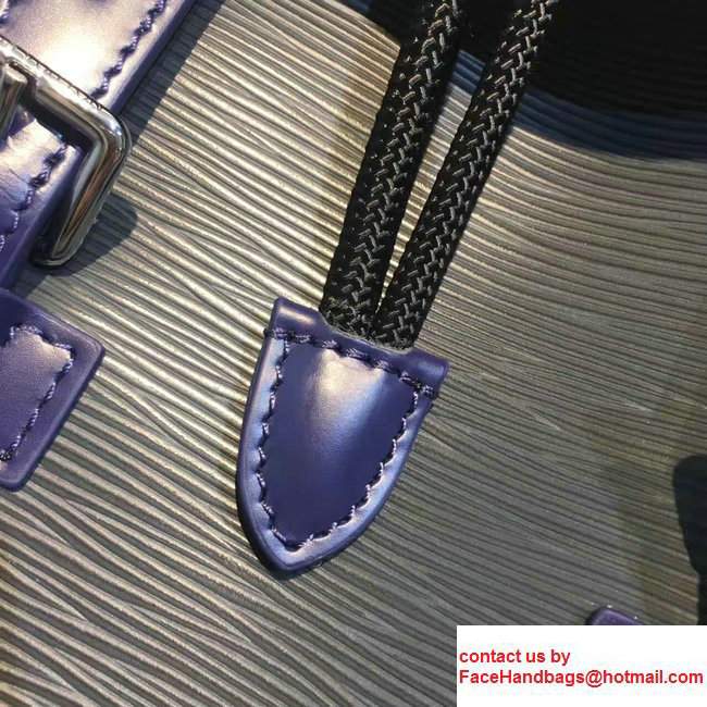 Louis Vuitton Epi Leather Supreme Christopher PM Backpack M50159 Black/Blue - Click Image to Close