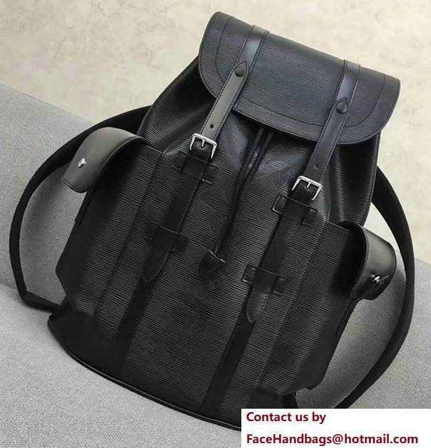 Louis Vuitton Epi Leather Supreme Christopher PM Backpack M50159 Black