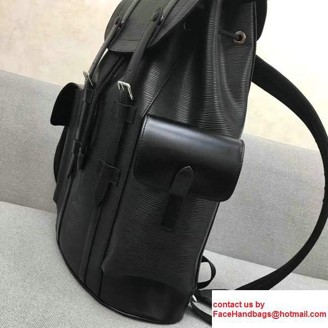 Louis Vuitton Epi Leather Supreme Christopher PM Backpack M50159 Black - Click Image to Close