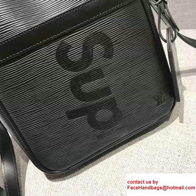 Louis Vuitton Epi Leather Supreme GM Cross Body Men's Shoulder Bag Black