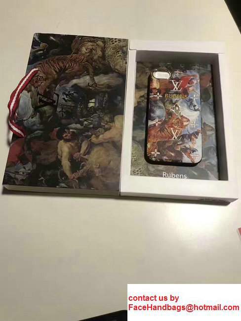 Louis Vuitton Famous Painting RUBENS Embroidered IPhone Cover Holder 2017