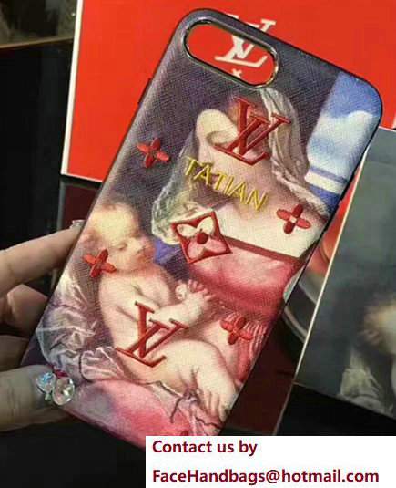 Louis Vuitton Famous Painting TATIAN Embroidered IPhone Cover Holder 2017 - Click Image to Close