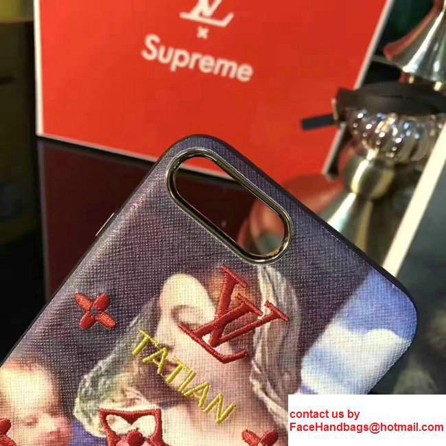 Louis Vuitton Famous Painting TATIAN Embroidered IPhone Cover Holder 2017