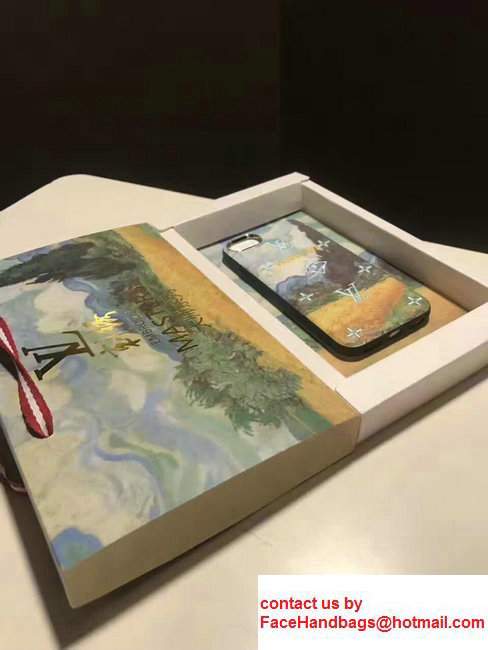 Louis Vuitton Famous Painting VANGOGH Embroidered Iphone Cover Holder 2017 - Click Image to Close