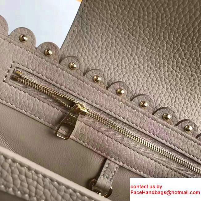Louis Vuitton Grained Capucines PM Bag With Chiseled Edges M54565 Gary 2017 - Click Image to Close