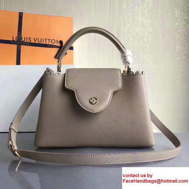 Louis Vuitton Grained Capucines PM Bag With Chiseled Edges M54565 Gary 2017 - Click Image to Close