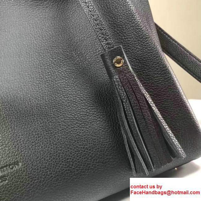 Louis Vuitton Lockmeto Epsom Calfskin Leather Tassel Design M54572 Black 2017 - Click Image to Close