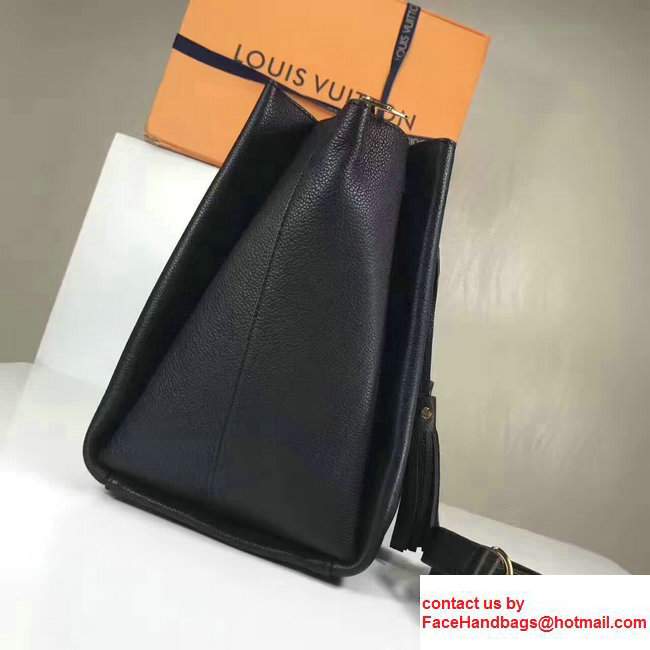 Louis Vuitton Lockmeto Epsom Calfskin Leather Tassel Design M54572 Dark Blue 2017 - Click Image to Close
