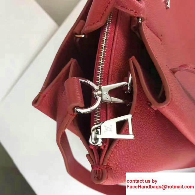 Louis Vuitton Lockmeto Epsom Calfskin Leather Tassel Design M54572 Red 2017 - Click Image to Close