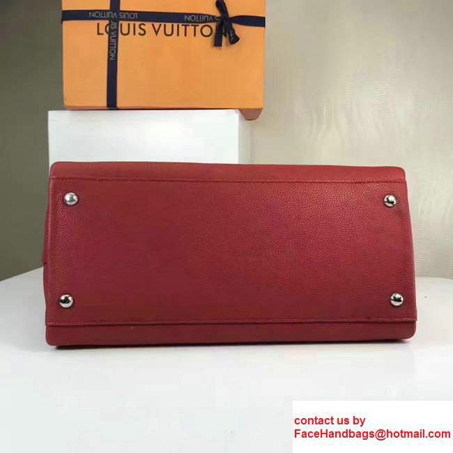 Louis Vuitton Lockmeto Epsom Calfskin Leather Tassel Design M54572 Red 2017 - Click Image to Close