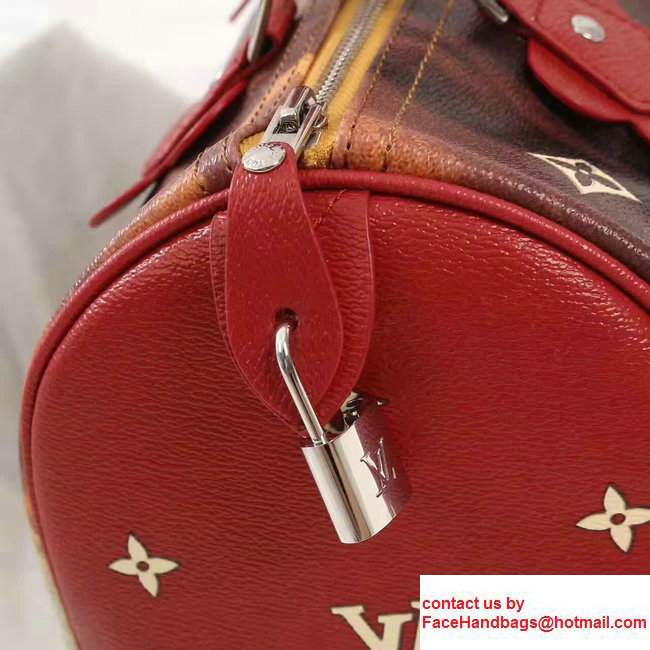Louis Vuitton Masters Collection's Piece FRAGONARD Speedy 30 M43307 Red 2017 - Click Image to Close