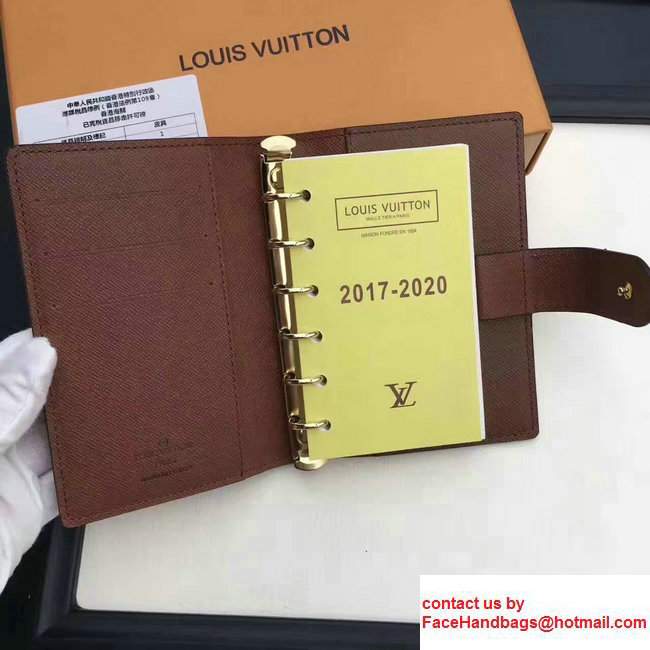Louis Vuitton Monogram Canvas Small Ring Agenda Cover R20005